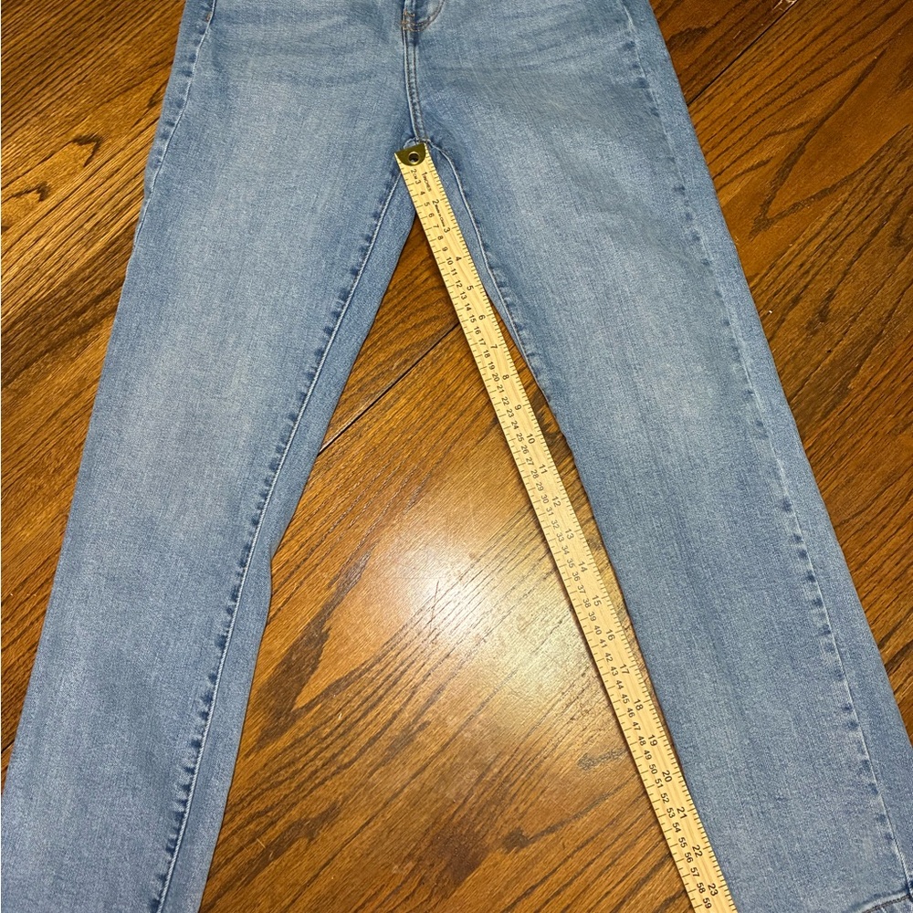 Primark Denim Co Womens High Waisted Straight Leg Jeans Light Wash Blue Size 0 - Picture 2 of 5
